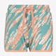 Meisjes sweat short groen oranje
