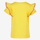 Meisjes T-shirt met ruches geel