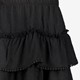 Meisjes rok met pompons zwart