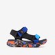 Jongens sandalen blauw oranje