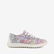 Leren dames sneakers met bloemenprint