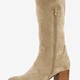 Hoge dames laarzen met hak beige