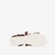 Leren dames sandalen cognac