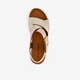 Leren dames sandalen goud
