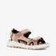 Leren dames sandalen beige