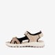 Leren dames sandalen beige