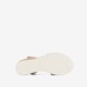 Dames sandalen met sleehak goud