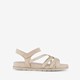 Dames sandalen beige goud