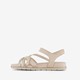 Dames sandalen beige goud