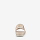 Dames sandalen beige goud