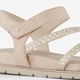 Dames sandalen beige goud