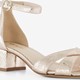Dames sandalen met slangenprint