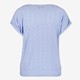 Geknoopt dames T-shirt broderie blauw