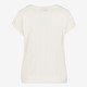 Geknoopt dames T-shirt broderie wit