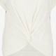 Geknoopt dames T-shirt broderie wit