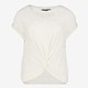 Geknoopt dames T-shirt broderie wit