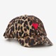 Meisjes pet met panterprint en hartje