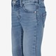 Meisjes flared jeans geborduurde bloemetjes