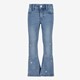 Meisjes flared jeans geborduurde bloemetjes