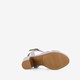 Dames sandalen met hak blauw