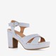 Dames sandalen met hak blauw