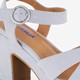 Dames sandalen met hak blauw