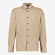 Heren overhemd lichtbruin