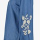 Dames denim blouse met borduursels