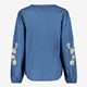 Dames denim blouse met borduursels