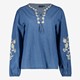 Dames denim blouse met borduursels