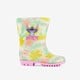 Kinder regenlaarzen roze geel