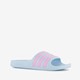 Adilette Aqua kinder badslippers blauw lila