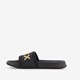 Dames badslippers zwart goud