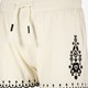 Mousseline short met zwarte borduursels