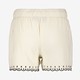 Mousseline short met zwarte borduursels