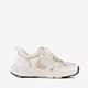 Meisjes dad sneakers wit goud