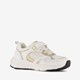 Meisjes dad sneakers wit goud