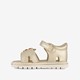 Meisjes sandalen met bloemen goud