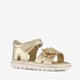 Meisjes sandalen met bloemen goud
