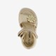 Meisjes sandalen met bloemen goud