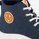 Hoge jongens sneakers met smiley blauw