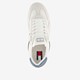 Leren heren sneakers wit blauw