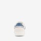Leren heren sneakers wit blauw