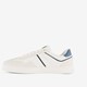 Leren heren sneakers wit blauw