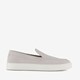 Suede heren instappers lichtgrijs