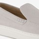 Suede heren instappers lichtgrijs