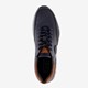 Cirino leren heren sneakers donkerblauw