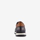 Cirino leren heren sneakers donkerblauw