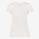 Dames T-shirt met paarse print wit