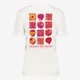 Dames T-shirt met backprint bloem wit